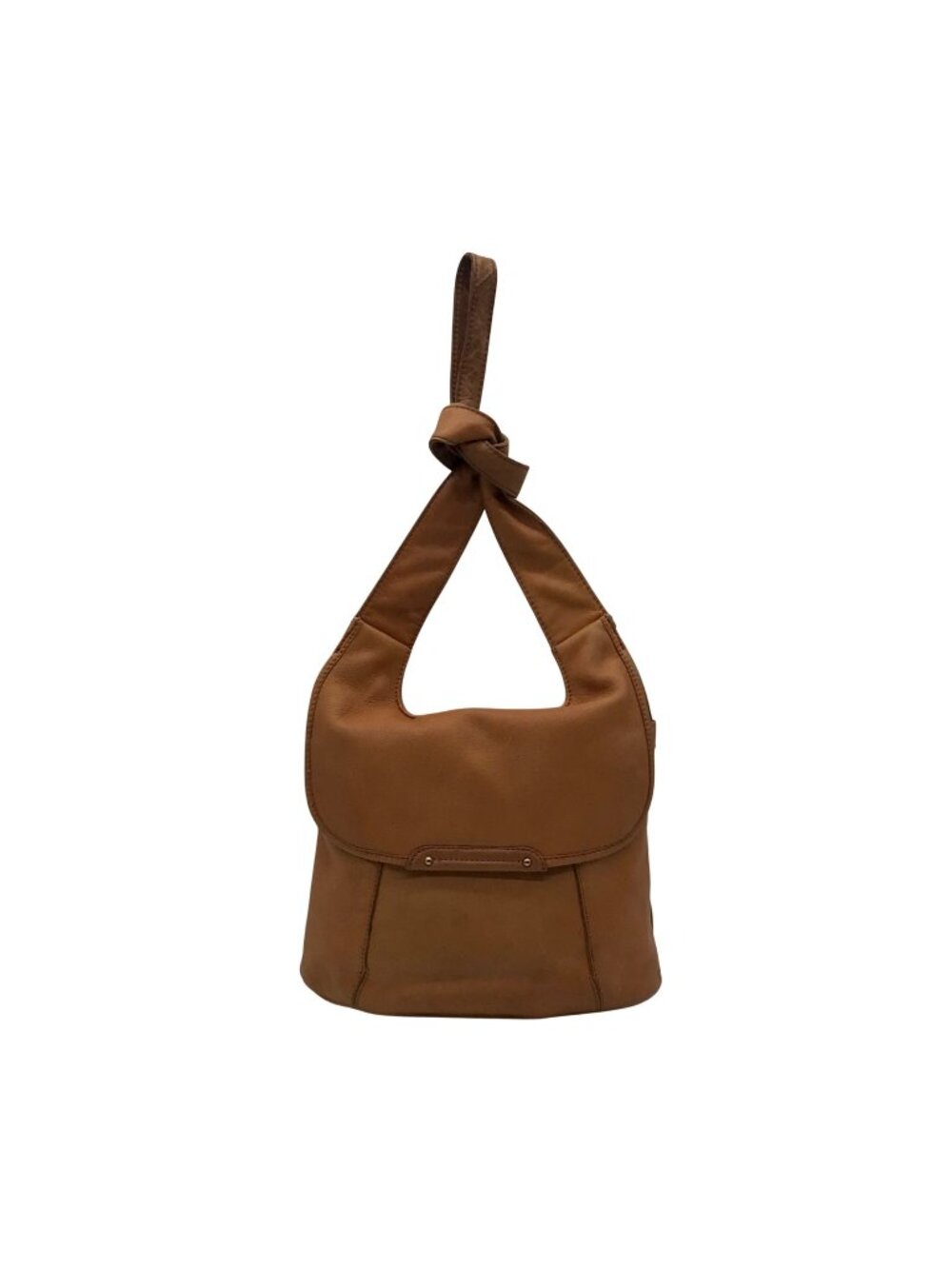 Hobo Vintage-Style Tan Pebbled Leather Convertible Hobo Bag